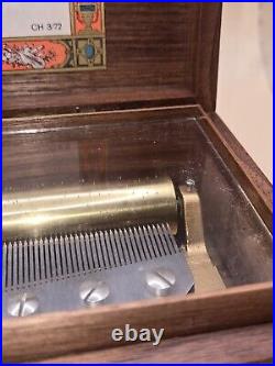 REUGE ST. CROIX SWISS MUSIC BOX 3 SONGS 3/72, J. S Bach, G. F. Handel