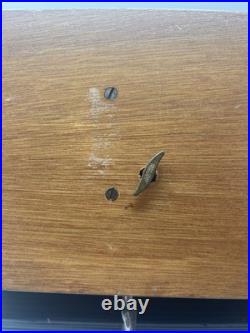 REUGE SWISS Music Jewelry Box, Lovely Marquetry Plays Music Ballerina Missing