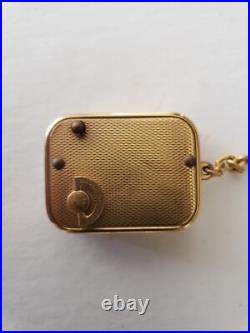 REUGE SWITZERLAND MUSIC BOX KEYCHAIN Die Schlittschuhläufer Walzer SKATERS WALTZ
