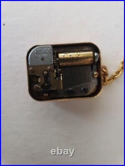REUGE SWITZERLAND MUSIC BOX KEYCHAIN Die Schlittschuhläufer Walzer SKATERS WALTZ