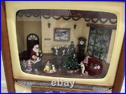 ROMAN 35 Inch Vintage Style Console Animated Scene TV Music Box #33147 2013 Rare