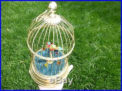 Rare 1890s Antique Automaton Singing Bird Cage Music Box Customized Singing Tone