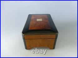Rare Antique 1900s Snuff Box Size Cylinder Type Tabatiere Music Box (See Videos)