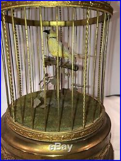 Rare Antique Bontems Singing Bird Cage Mechanical Automaton French
