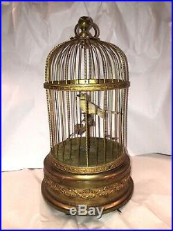 Rare Antique Bontems Singing Bird Cage Mechanical Automaton French