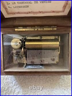 Rare Antique Coin Operated 4 Air Swiss Cylinder Player Music Box Must See