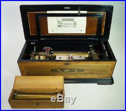 Rare Antique Fabulous sounding Paillard Interchangeable Cylinder Music Box