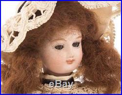 Rare Antique French Automaton 1880 Bisque Doll w Music Box Original