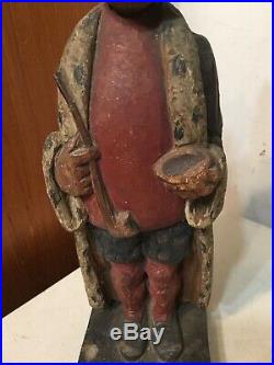 Rare Antique Hand Carved Wood King Whistler Automaton By Karl Griesbaum Project