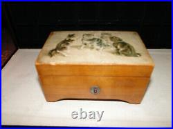 Rare Antique Marque De Fabrique 1840 2 Airs Music Box Still Plays Very Unique