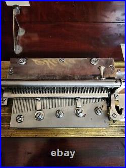 Rare Antique Stella 15.5 Metal Disc Music Player. 36 Discs Working Condition