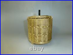 Rare Antique Swiss Music Box With Gold Gilt Wire Strung Case (Watch The Video)