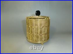 Rare Antique Swiss Music Box With Gold Gilt Wire Strung Case (Watch The Video)