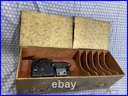 Rare Antique Thorens Solid Brass Zimbalist Swiss Music Box 17x6x 5.5 Working