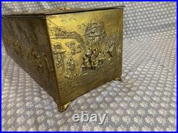 Rare Antique Thorens Solid Brass Zimbalist Swiss Music Box 17x6x 5.5 Working