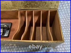 Rare Antique Thorens Solid Brass Zimbalist Swiss Music Box 17x6x 5.5 Working