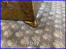 Rare Antique Thorens Solid Brass Zimbalist Swiss Music Box 17x6x 5.5 Working