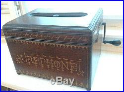 Rare Aurephone Organette/Music Box c. 1880 Victorian Antique Barrel/Roller Organ
