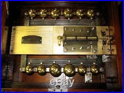 Rare Coin-op Oak Regina Disk Music Box With Bells