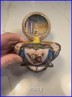 Rare Disney Wonderland Beauty and The Beast Belle Jewelry Box Type Music Box