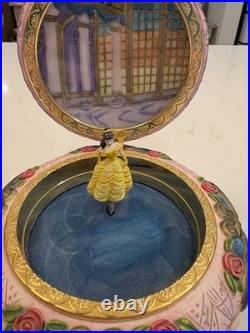 Rare Disney Wonderland Beauty and The Beast Belle Jewelry Box Type Music Box