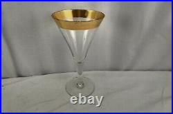 Rare Dorothy Thorpe Gold Set 6 Water Goblets 7 1/2 Mid Century MCM