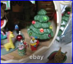 Rare Enesco 1993 Teapot Bungalow MusicBox'Twas The Night Before Christmas VIDEO