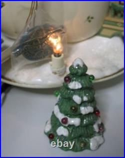 Rare Enesco 1993 Teapot Bungalow MusicBox'Twas The Night Before Christmas VIDEO