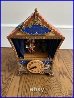 Rare Enesco Disney Pinocchio Theater Music Box-Not Working-For Repair or Parts