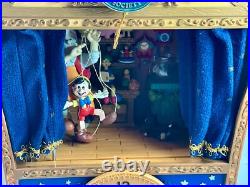 Rare Enesco Disney Pinocchio Theater Music Box Not Working For Repair or Parts