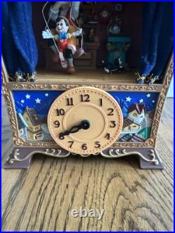 Rare Enesco Disney Pinocchio Theater Music Box-Not Working-For Repair or Parts