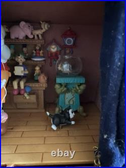Rare Enesco Disney Pinocchio Theater Music Box-Not Working-For Repair or Parts