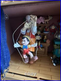 Rare Enesco Disney Pinocchio Theater Music Box-Not Working-For Repair or Parts