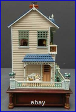 Rare Enesco Victorian Vignette Animated Multi Action Musical Doll House Tested