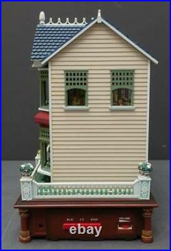 Rare Enesco Victorian Vignette Animated Multi Action Musical Doll House Tested