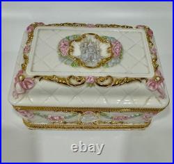 Rare Franklin Mint House of Fabergé Once Upon A Dream Musical Jewelry Box