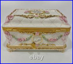 Rare Franklin Mint House of Fabergé Once Upon A Dream Musical Jewelry Box