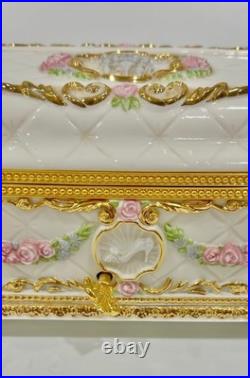 Rare Franklin Mint House of Fabergé Once Upon A Dream Musical Jewelry Box