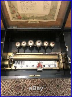 Rare Hermann Ockel Cylinder Music Box