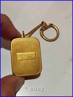 Rare IBM Reuge St Croix Swiss Miniature Wind-Up Music Box Key Chain Pendant Wow