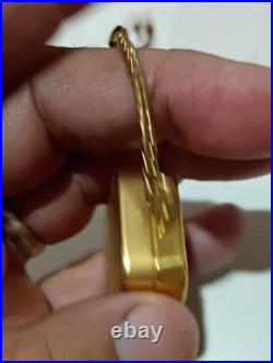Rare IBM Reuge St Croix Swiss Miniature Wind-Up Music Box Key Chain Pendant Wow