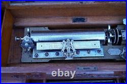 Rare Interchangeable Swiss 11 Cylinder Music Box Mermod Freres Song Sheets Inc