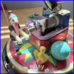 Rare! Koji Murai Clown Music Box Dome Circus 80 Days (Working)