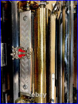 Rare Large Antique Swiss Mandolin Zither Music Box
