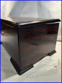 Rare Large Antique Swiss Orchestral Cylinder Music Box With Drum And Bells