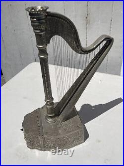 Rare Large Fred Zimbalist Harp Music Box Thorens Mechanism Working
