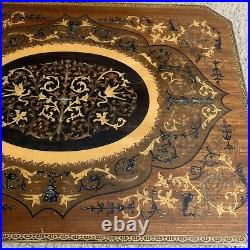 Rare Music Large Box With Handmade Artwork Fully Working