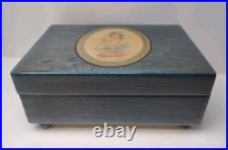 Rare Pepsi Cola Radio Jingle Music box Reuge Movement Wood Box Pepsi Girl Tested
