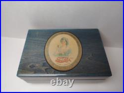 Rare Pepsi Cola Radio Jingle Music box Reuge Movement Wood Box Pepsi Girl Tested