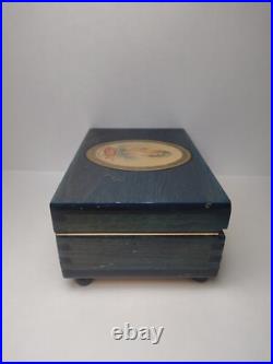 Rare Pepsi Cola Radio Jingle Music box Reuge Movement Wood Box Pepsi Girl Tested